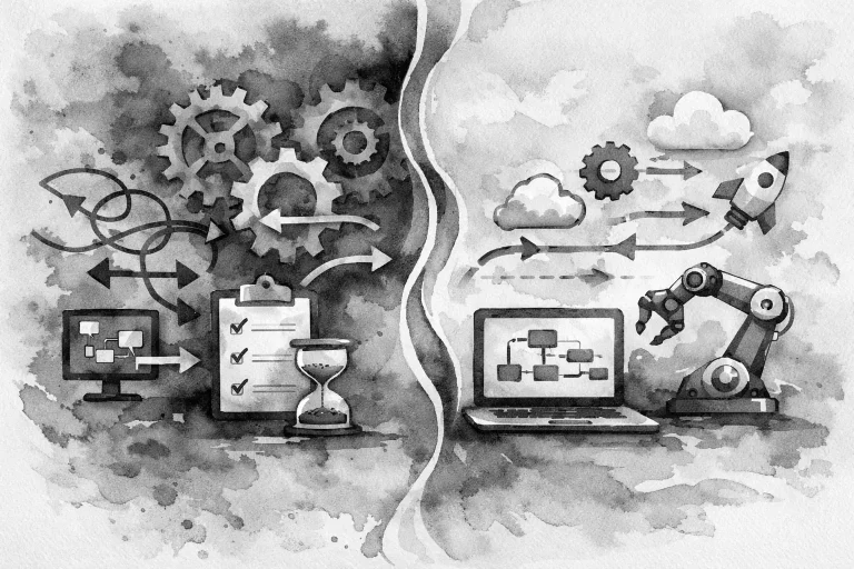 Automation Workflow Before and After Changes