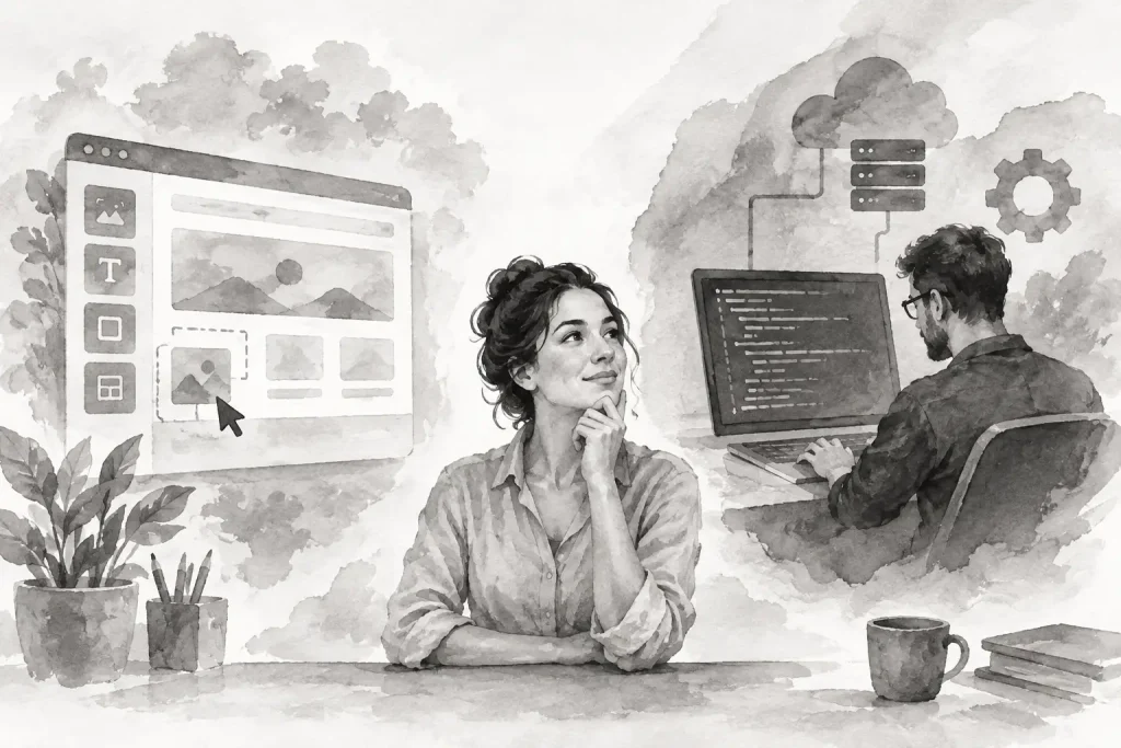 Website Builder Versus Web Developer for Business